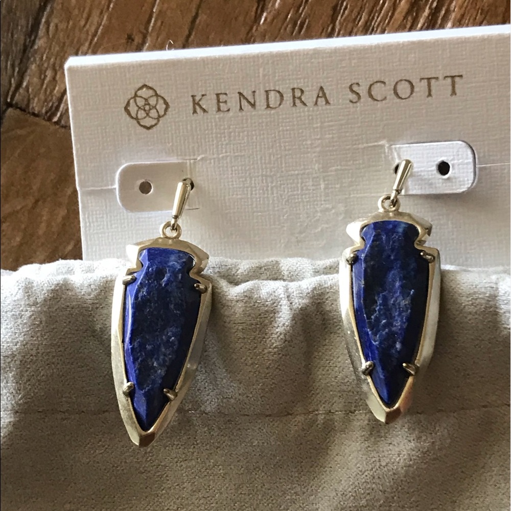 Kendra Scott Katelyn Earrings in Gold/Lapiz Lazuli